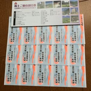 富士急行 電車 バス 観光施設 共通優待券 15枚
