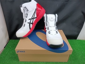 未使用品 アシックス asics 安全靴 ウィンジョブ CP304 BOA ホワイト×ブラック 27.5cm