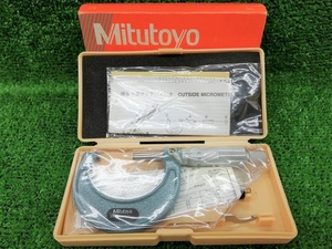 【特価】未使用品 ミツトヨ Mitutoyo 測定範囲25-50mm 標準外側マイクロメータ M110-50
