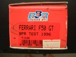 BBR 1/43 フェラーリF50GT BPR TEST 1996 レジンキット