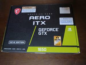 MSI GeForce GTX 1650 D6 AERO ITX OCV2 VD7633 補助電源必要 75W