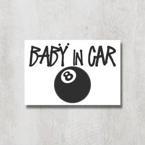S8【ベビーインカー/BABY IN CAR】マグネットステッカー