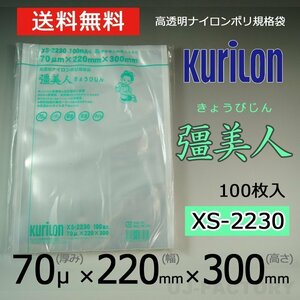 [ immediate payment! free shipping ]. beautiful person 70 micro nXS-2230 nylon poly bag / vacuum sack ( thickness 70μ× width 220× height 300mm)[100 sheets ]*. layer structure * three person standard sack 