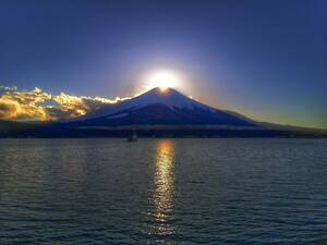  World Heritage Mt Fuji photograph L version 5 pieces set 