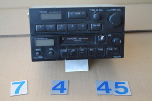 KL-802-7 トヨタ 純正 オーディオ FM / AM TUNER CASSETTE RECEIVER