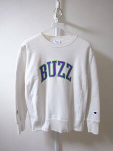 Disney x BEAMS x Champion REVERSE WEAVE スウェットトレーナー BUZZ トイストーリー 白 メンズ M ディズニー ビームス チャンピオン