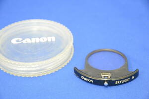 希少 Canon★美品★キヤノン 純正 34mm ドロップイン フィルター SKYLIGHT 1x■FDレンズ 旧ロゴ 34mm Dropin