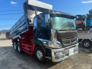 【Vehicle inspectionincluded】MitsubishiFuso　Dump truck307-462 TypeQKG-FV50VX 最大積載9,000kg　Odometer36万km 2differential　2014