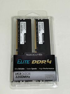 TEAM DDR4 64GB メモリー3200MHz (PC4-25600) TED464G3200C22DC01