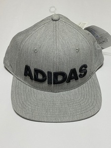 adidas アディダス SNAPBACK スナップバック 吸湿速乾 Cap キャップ 帽子 ライトグレー 展示未使用品
