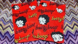 新品 フェイスタオル２枚組 ベティちゃん ① ライトベティ ベティ・ブープ Betty Boop