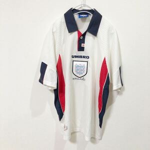 ★アンブロ UMBRO 1998年 イングランド代表 サッカー ユニフォーム 半袖 Mサイズ ビンテージ イギリス製