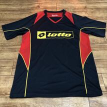 ★LOTTO ロット 半袖Tシャツ スポーツウェア ブラック系 Mサイズ_画像1