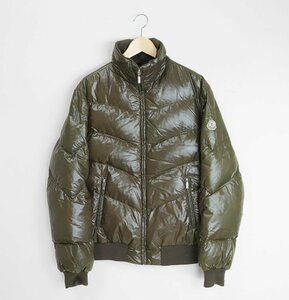 MONCLER ◆ CHINE ダウンジャケット オリーブ サイズ2 ナイロン リブ ブルゾン シーヌ モンクレール ◆ZZ5