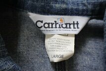 ★90s Carhartt ◆ デニム カバーオール インディゴ Lサイズ ジャケット ヴィンテージ カーハート ◆BT14_画像7