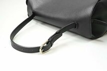 FURLA フルラ ◆ NET top handle トップハンドル レザー ショルダー バッグ 黒 ターンロック フラップ 鞄 ◆BT15_画像6