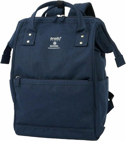 SALE！！【新品】アネログランデ anello 口金リュック18L A4 ネイビー　軽い 撥水　大容量　通勤　通学　ママリュック