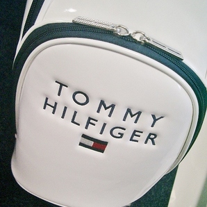 ☆未使用 トミーヒルフィガー ユニセックス ハイセンス・デザイン エナメル素材 白紺 ゴルフバッグの画像10