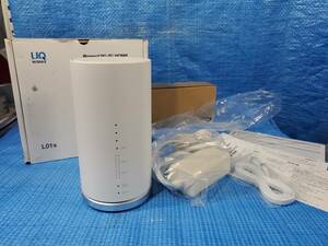 ★1000円即決! updb Speed Wi-Fi HOME L01s white UQ版 HWS32SWU 本体 アダプタ 無線LAN Wi-Fiルーター