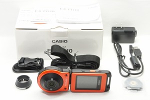 [.. bill issue ] beautiful goods CASIO Casio EXILIM EX-FR10 digital camera EO orange original box attaching [ Alps camera ]240128e