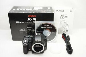 【適格請求書発行】良品 PENTAX ペンタックス K-m ボディ デジタル一眼レフカメラ 元箱付【アルプスカメラ】240110m