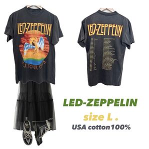 Led Zeppelin Vintage Graphic Tee 1975 バンT
