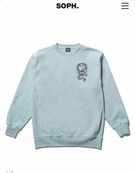 Mサイズ★FCRB 24ss DRAGON TEAM CREWNECK SWEAT クルーネック　スウェット　ブリストル　ドラゴン