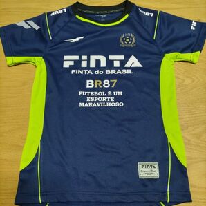 フィンタ。FINTA。 トレーニングウェア。半袖Tシャツ。 サイズ130。サッカー。 プラクティスシャツ。キッズ。ネイビー。