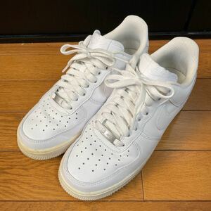 NIKE ナイキ ホワイト スニーカー FORCE 1エアフォース 1 エアフォースワン 25.5cm