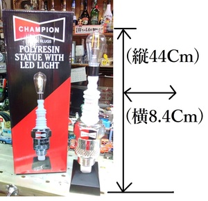 ②新品未使用ディスカウント品『チャンピオンスパークプラグ　LEDライト　電池式』検索→シンプソン　ビンテージ　BELL　カフェレーサー　