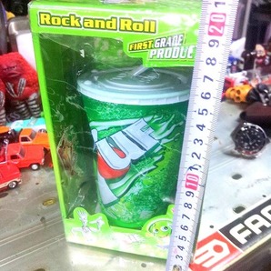 新品未使用ストック品『Rock and Roll ダンシングジュース 踊る 動く 7UP風』検索→フラワーロック セブンアップ ノベリティーグッズの画像2