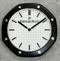 非売品◆オーデマピゲ　ロイヤルオーク　掛時計　販促用　壁掛け時計　黒×白文字盤　最落価格なし_画像1