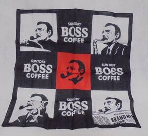 非売品 サントリー ボス　バンダナ　52ｃｍ　BOSS COFFEE　未開封 保管品　