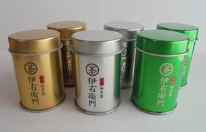 レア　非売品　京都 福寿園　伊右衛門　ミニ缶　３色 6個セット　空缶　未使用　保管品　