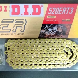 ＃モトクロス専用 DID520ERT3 120L クリップ付 ゴールド CRF250R CR125 CR250 CRF450R ※ステッカー付き 新品の画像1