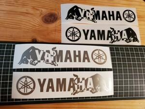 【送料無料!!】YAMAHA RedBull ステッカー ヤマハ レッドブル シルバー デカール