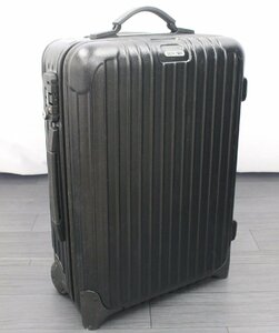 【行董】AC583ABC28 RIMOWA リモワ スーツケース トランク 2輪 黒 ブラック キャリー 旅行 ビジネス 中古 現状品