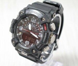 【行董】AG000BOS43 CASIO カシオ G-SHOCK ジーショック GG-B100 MUDMASTER マッドマスター カーボン素材 ブラック アナデジ 動作品