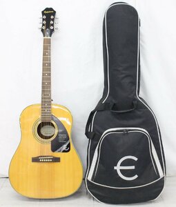 【行董】AC548ABC66 Epiphone エピフォン アコースティックギター アコギ AJ-220S NA 中古 現状品 ソフトケース付き