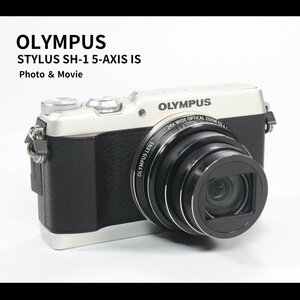 【行董】 AF015ABO16 OLYMPUS オリンパス STYLUS SH-1 5-AXIS IS デジカメ コンパクトデジタルカメラ バッテリー付き 通電確認 WIFI