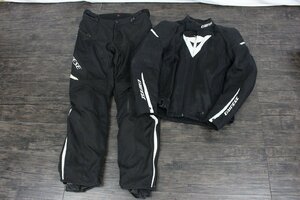 【行董】AZ248BOT24 DAINESE ダイネーゼ セパレートスーツ レーシングスーツ ジャケット/size50 パンツ/size48 黒 ブラック