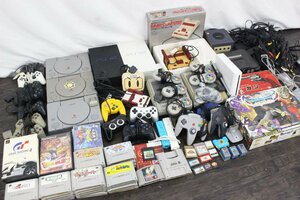 【行董】AC000ABC86 二個口 ゲーム 大量まとめ プレステ ファミコン スーファミ Wii ニンテンドー 本体 コントローラー ソフト多数