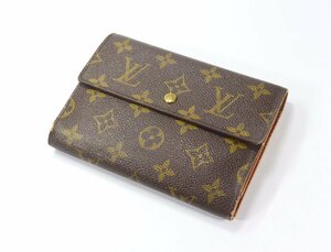 【行董】 AC553ABO27 LOUIS VUITTON ルイヴィトン モノグラム ポルトトレゾール エテュイパピエ 3つ折り 財布 札入れ カード入れ 小銭入れ