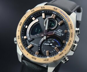 【行董】 AF019ABO44 【動作OK 未使用品】 【海外限定モデル】 CASIO EDIFICE ECB-900GL-1B 腕時計 クロノグラフ タフソーラー クォーツ