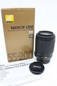 【行董】CC332BOT75 Nikon ニコン AF-S DX NIKKOR 55-200mm F4-5.6 G ED VR ZOOM レンズ 取扱説明書 箱 ※ゆうパ※