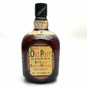 rm) Grand Old Parr グランド オールドパー デラックス スコッチ ウイスキー 750ml アルコール 酒 ※未開栓