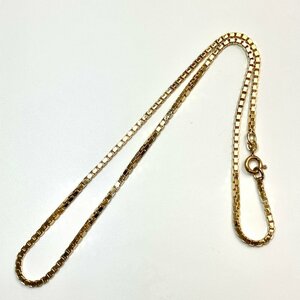 *A) UNOAERRE ウノアエレ 925刻印 ゴールドカラー ネックレス アクセサリー 全長約43.3cm/重量約13.0g 中古 USED ※ゆうパケット300円