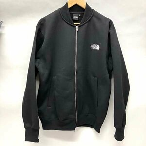 t)ザ・ノース・フェイス THE NORTH FACE スウェット生地 ボンバージャケット NT62336 裏起毛 XLサイズ ブラック 上着 アウター 中古