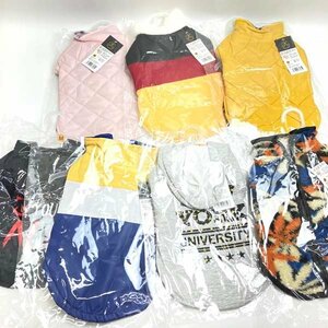 e169)KONBI コンビシャノワール 犬用 服 Mサイズ ダウンベスト/パーカー/他 合計7点セット ペット用品 ※アウトレット品