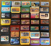 FC ファミリーコンピュータ ファミコン ソフト カセット 56本セット ジャンク品_画像1